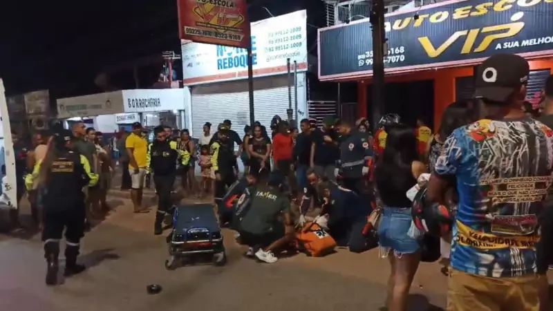 Motociclista fica desacordado após grave acidente com caminhonete em Santarém