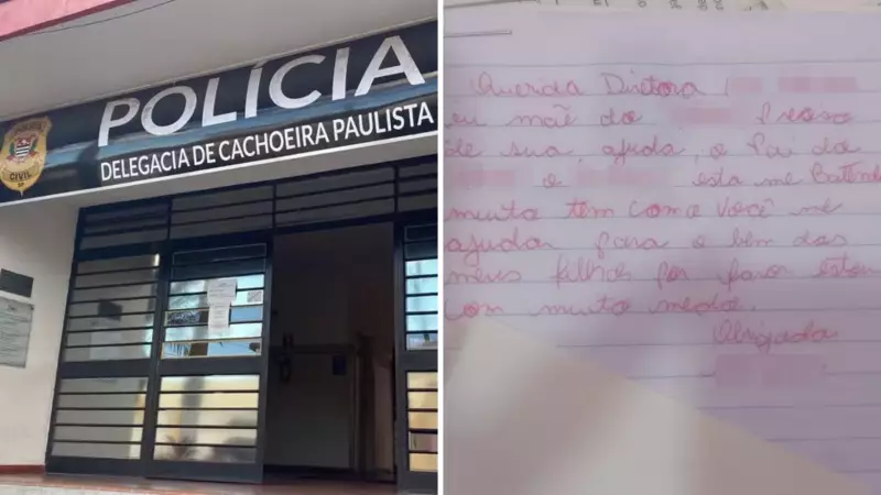Mulher é resgatada após enviar bilhete pedindo socorro em escola do filho no Vale do Paraíba