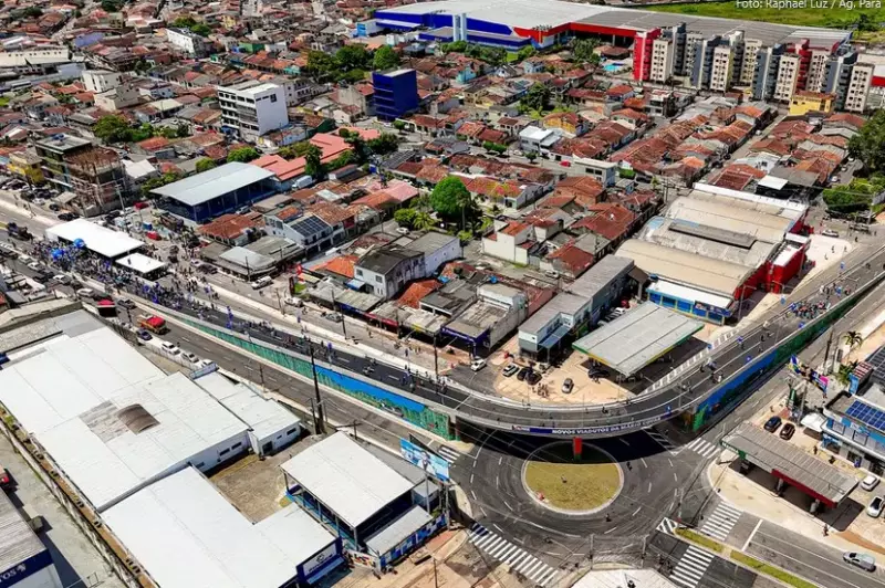 Novo viaduto é inaugurado em Ananindeua, conectando avenidas Mário Covas e Três Corações