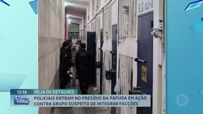 Operação policial na Papuda: ação contra facções criminosas mobiliza agentes no DF