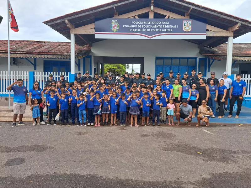 PM promove ação de integração com estudantes da zona rural em Monte Alegre