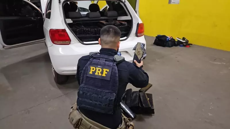 Polícia apreende mais de meia tonelada de maconha em perseguição na BR-153, em Rio Preto