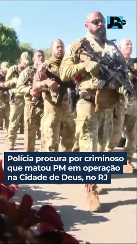 Polícia busca criminoso que assassinou PM em operação na Cidade de Deus, RJ