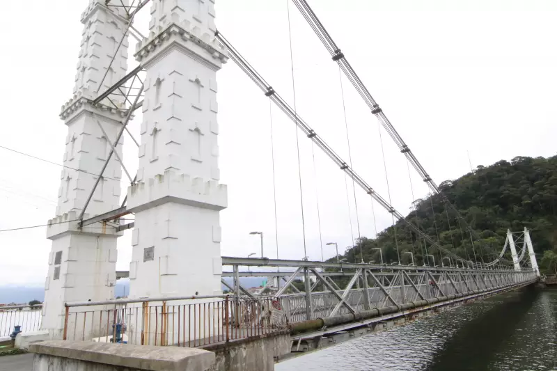 Ponte Pênsil em Santos terá trânsito parcialmente interditado até sexta-feira: veja os horários