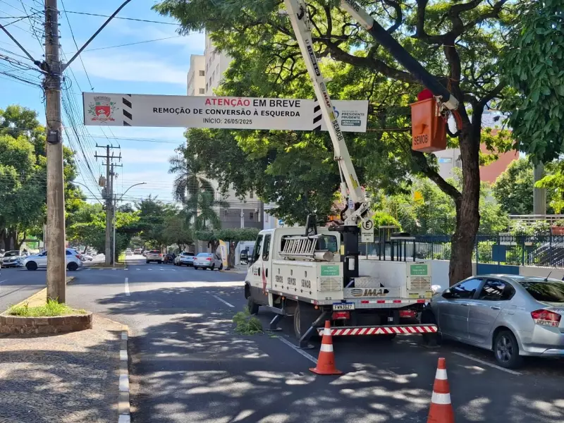 Presidente Prudente altera trânsito: conversões à esquerda são proibidas na Avenida Washington Luiz
