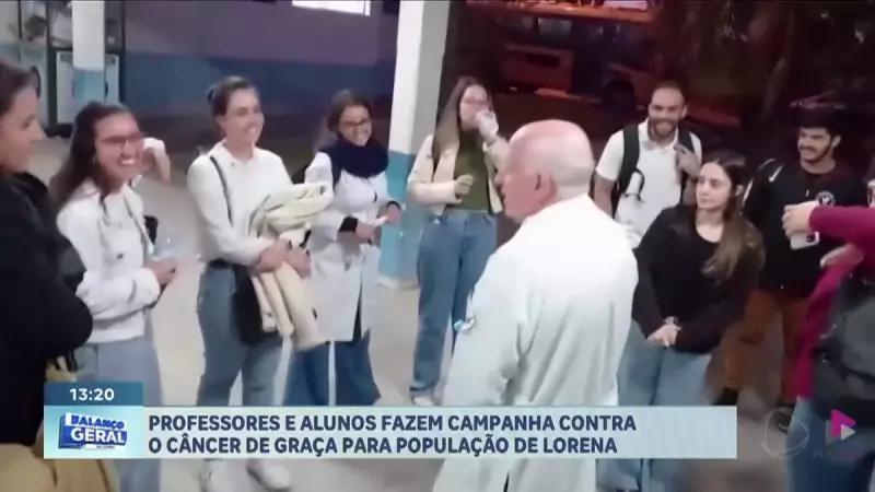 Professores e alunos de Lorena (SP) se unem em campanha pelo diagnóstico precoce do câncer