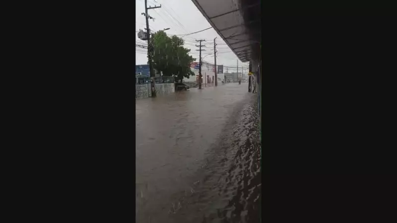 Temporal no Grande Recife: ruas alagadas e caos no trânsito em terceiro dia de chuvas intensas