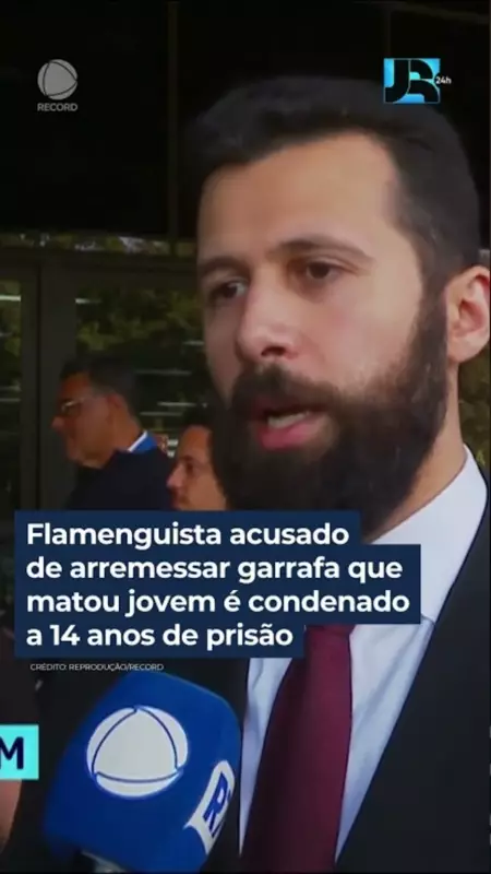 Torcedor do Flamengo é condenado a 14 anos por morte de jovem com garrafa em estádio