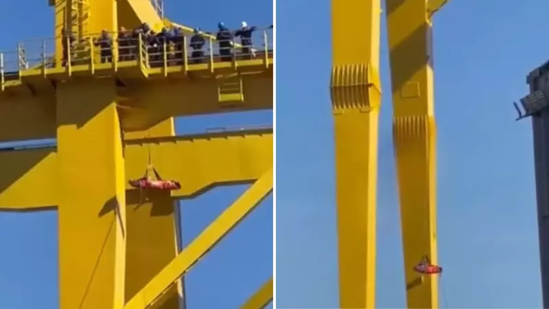 Trabalhador sofre queda de grua em estaleiro de Guarujá e é resgatado em operação dramática