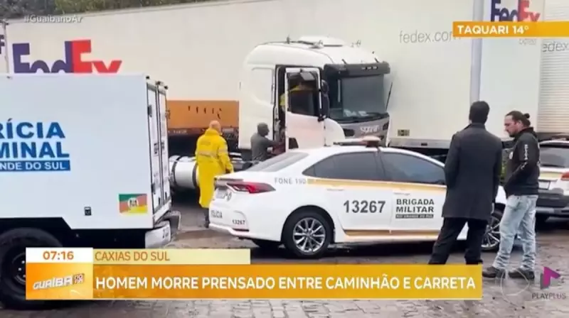 Tragédia no trânsito: Caminhoneiro morre prensado em acidente no segundo dia de trabalho