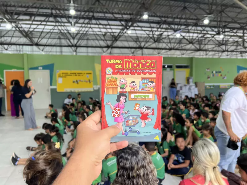 Turma da Mônica ensina educação financeira para crianças em escolas de Boa Vista