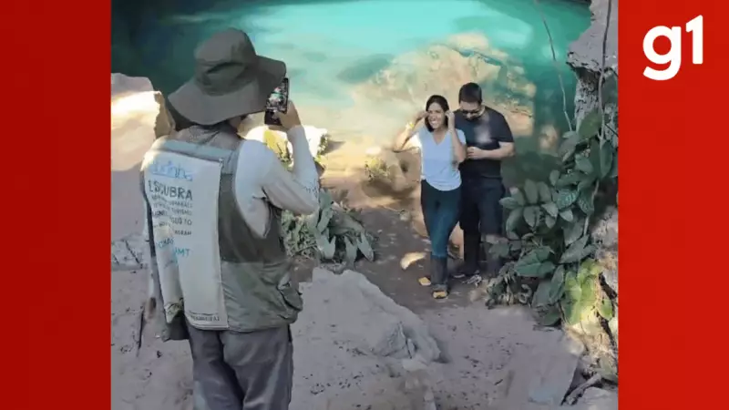 Veterinária é surpreendida com pedido de casamento em gruta de MT: 'Não esperava'